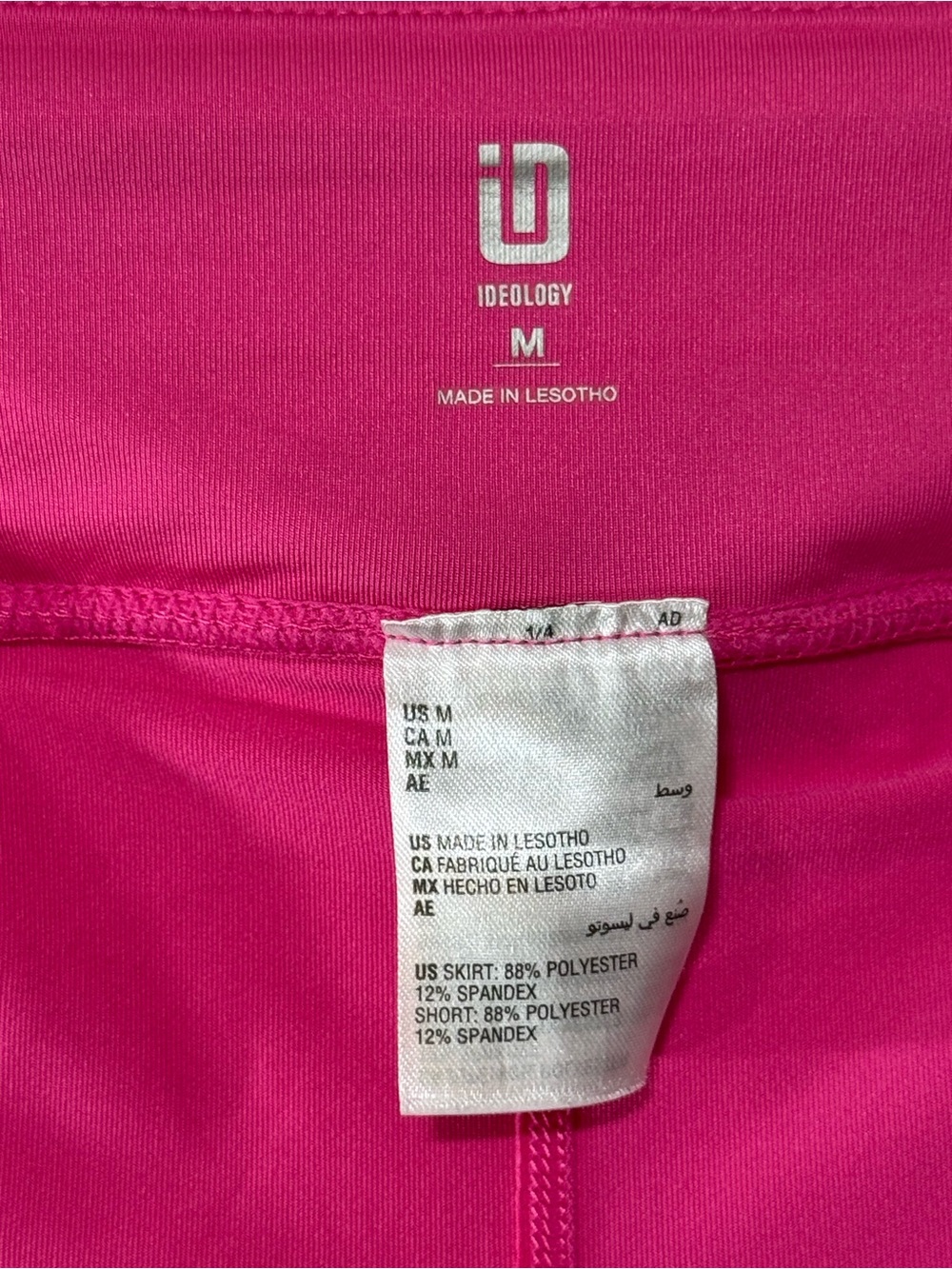 Ideology Hot Pink Tiered Ruffle Mini Tennis 🎾 Pickleball Golf Athletic Skirt - Picture 2 of 10